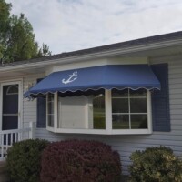 Custom Shaped Awning to Fit Window
