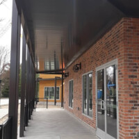 Flat Pan Self Guttering Canopy