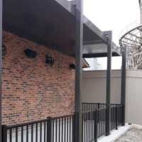 Flat Pan Self Guttering Canopy