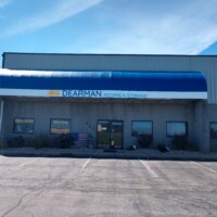 Convex style awning with large graphics for signage