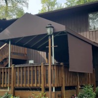 Doghouse style with curtain